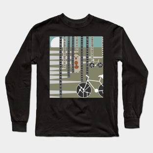 Biking in the forest Long Sleeve T-Shirt